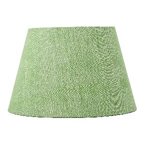30cm straight empire hardback lampshade in green cotton chambray