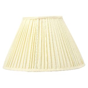 30cm straight empire softback lampshade in cream silk