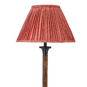 30cm straight empire softback lampshade in red silk