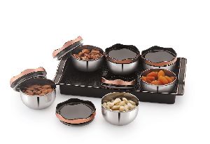 Stainless Steel Dry Fruit Tray Set