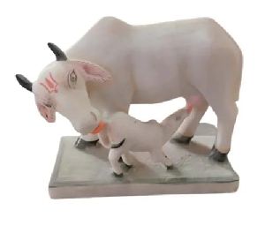 marble cow statue