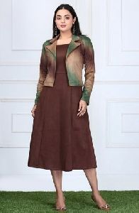 Brown Two Piece Dress