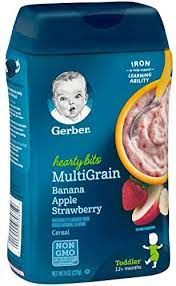 gerber hearty bits multigrain cereal baby food
