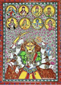 Durga Mata Madhubani Paintings