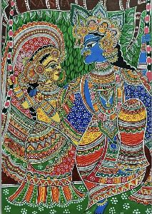 Radha Krishna Madhubani Paintings