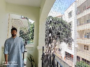 Balcony net Installation