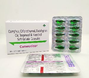 camphor chlorothymol eucalyptus oil terpineol menthol soft gel capsules