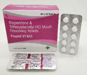 Risperidone 2mg + Trihexyphenidyl 2mg MD Tablets