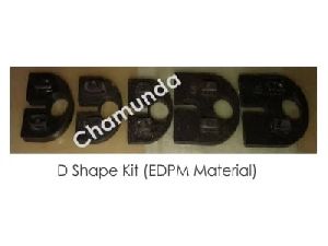 D Shaped EPDM Glass Connector Kit
