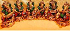 Brass Ganesha Musical Set