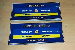 Indian Bank PVC Stickers