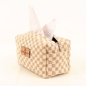 Jute tissue box