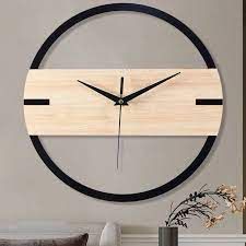 Pine Wooden Wall Clock