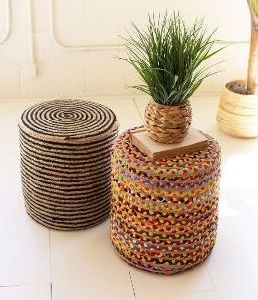 Handmade Pouf Stool