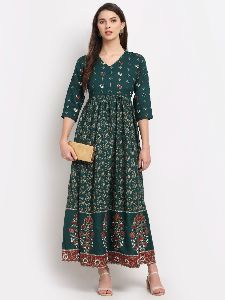 Rayon Full Length Kurti