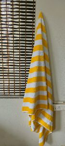 Stripe Bath towel Yellow