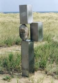 OUTDOOR MARBLE STONE ABSTRACT SCULPTURE