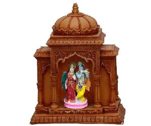 Polished Radha Krishna Marble Temple, For Home, Size : Standard