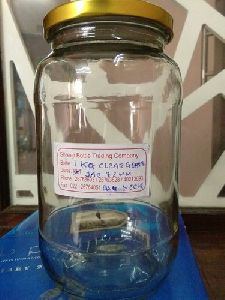 1 Kg Clear Glass Jar