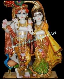Marble Radha Krishna Statue