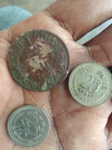 Polished Indian Old Coin