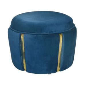 15x17 Inch Square Wooden Pouffe Stool