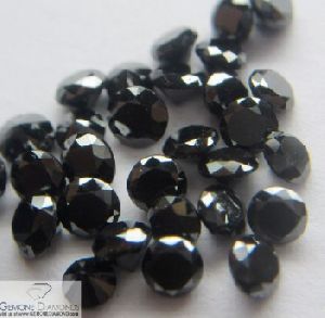 Round Natural Black Diamond