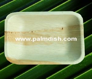 6 Inch Palm Leaf Rectangular Platter