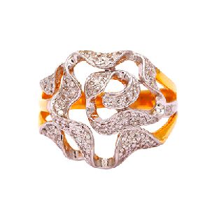 Yellow Gold Diamond Ring for Girl's