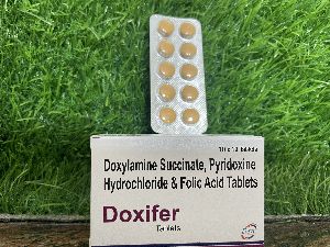 DOXYLAMINE SUCCINATE 20 mg pyridoxine hcl 20 mg folic acid 5 mg Doxifer Tablets