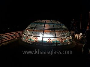 Multicolored Stained Glass Dome