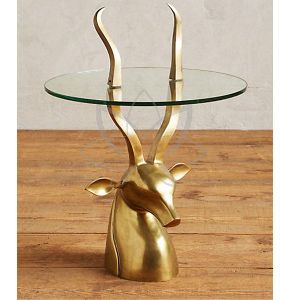 Reindeer Glass Table