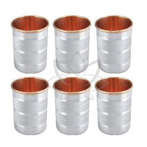 SS Copper Glass Set