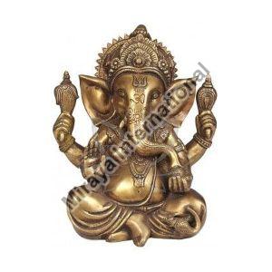 Brass Ganesha Idol