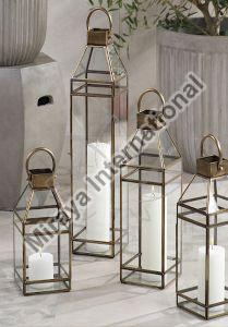 Polished Glass Lantern, For Decoration, Specialities : Light Weight, Fine Finished