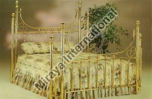 Rectangular Long U Brass Bed, For Home, Hotel, Pattern : Plain