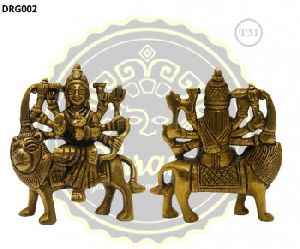3.75 Inches Brass Maa Durga Statue