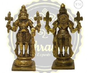 6 Inches Brass Lord Hanuman Statue