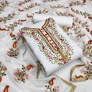 embroidered dress material