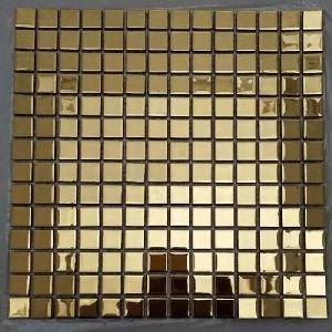 Golden Glass Mosaic Highlighter Tiles