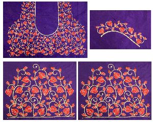blouse designs for silk saree back neck