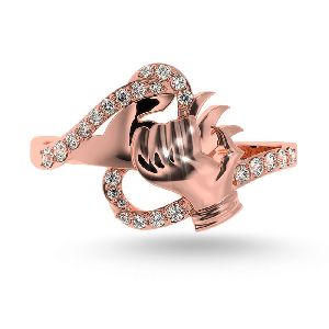 Diamond Studded Ring for Girl's