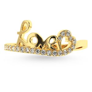 Gold Diamond  Ring for Girl's