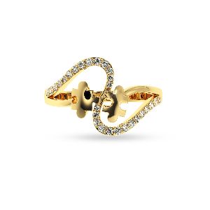 Certified Gold Diamond Ring for Ladies on this Valentines