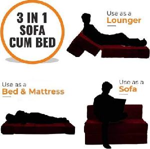 Cozymate Foldable Sofa Cum Bed