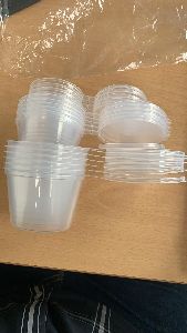 Sauce cups with hinge without hinge 1oz, 2oz, 4 oz