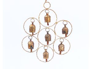 De Kulture Works Handmade Metal Bell Wind Chime Hanging Bells Cow Bell