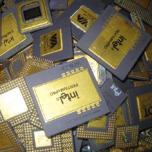 Ceramic Processor Gold CPU Scrap