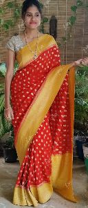 Semi georgette silk saree