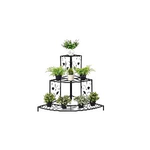 3 Tier Metal Corner Plant Shelf